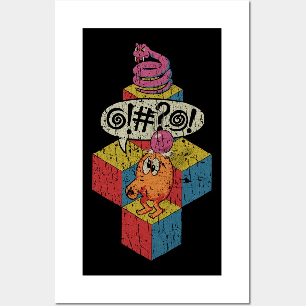 RETRO STYLE -Qbert 70s Wall Art by MZ212